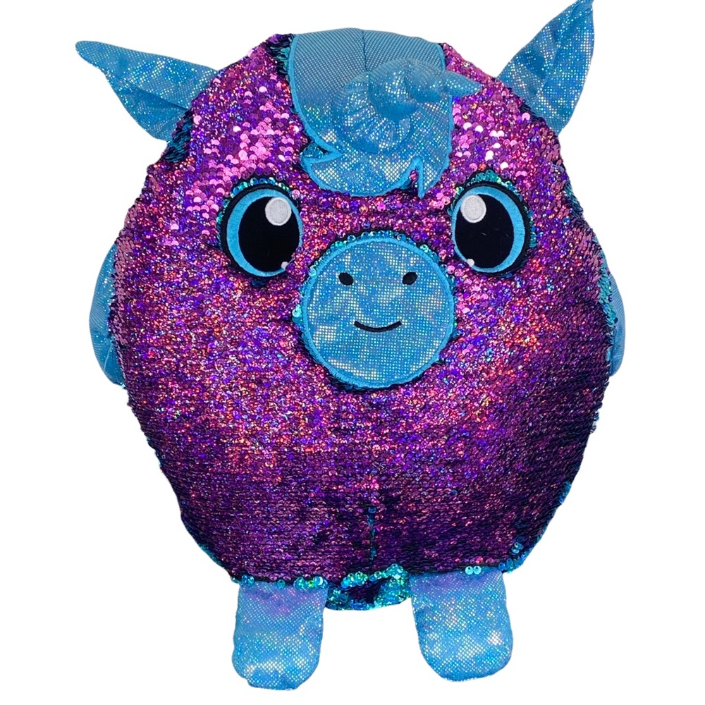 Shimmeez 14” UNICORN Yaffa Reversible Sequin Plush Stuffed Animal